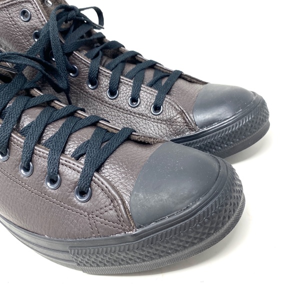 Converse Chuck Taylor Shoes High Top Leather Brown Men’s Size Sneakers 172012C - Picture 5 of 9